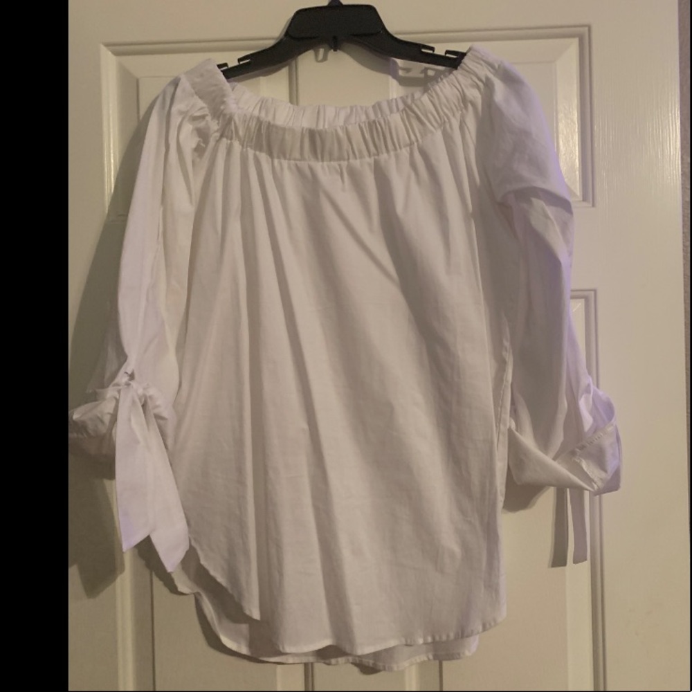 Off Shoulder White Top